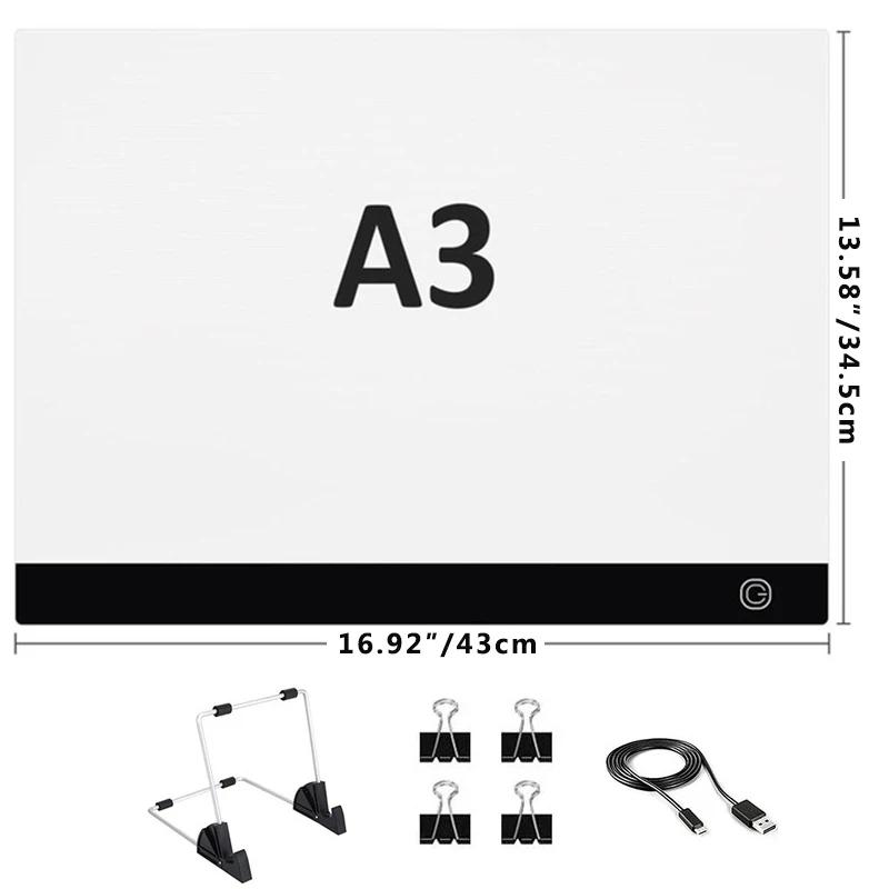 A3 USB LED Ʈ е Artcraft Ʈ̽ Ʈ ڽ    Ÿ ׸ ׸ Ÿ ̾Ƹ  